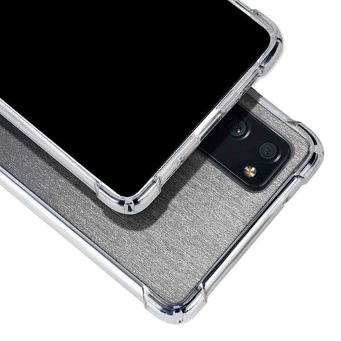 Specialty Vinyl Brushed Steel Texture Galaxy S20 FE Clear Case